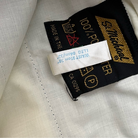 St. Michael - size 36 - VTG 70s trousers - high rise - unique fabric - Picture 7 of 9